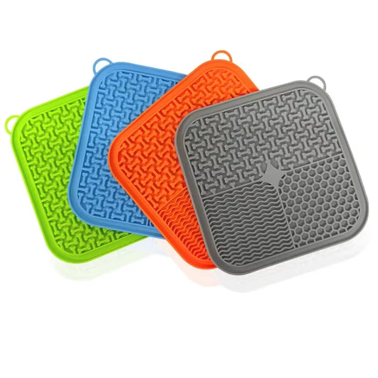 Licky Mat for Dogs and Cats with Suction Cups, for Slow Feeding, Relieves Anxiety and Boredom, Stimulating